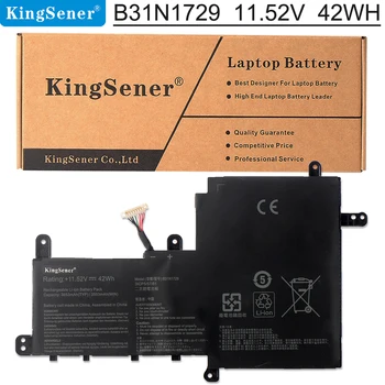 KingSener B31N1729 Батерия за лаптоп ASUS VivoBook S15 S530 S530F S530FA S530FN S530UA S530UF S530UN X530FN X530FN-1A 42Wh