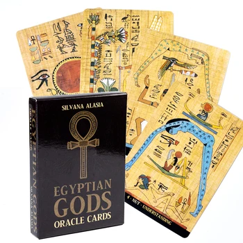 Карти, Оракул на Египетските богове от Sylvana Аласии тесте от 36 карти древен Романтична Магия Таро Оракул