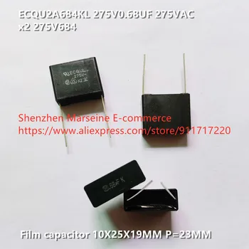 Оригинален Нов 100% 275V0,68 icf 275VAC x2 275V684 ECQU2A684KL филмът кондензатор 10X25X19 мм P = 23 mm (индуктор)