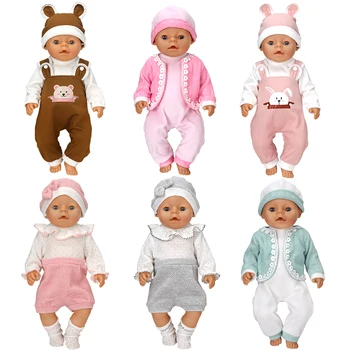2021 Нова Шапка + Гащеризон стоп-моушън Дрехи са Подходящи За 43 см дрехи за кукла baby born и Аксесоари За Кукли преродения