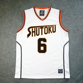 Нова тениска Аниме Kuroko No Basuke Shutoku Midorima Shintaro 6 # Костюм Баскетболно Майк Cosplay Униформи Жилетка Майк 