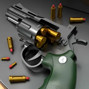 Нова Автоматична Взрив ZP5 Револвер 357 Мека Стрела Куршум за Пистолет стартера Играчки Модел Оръжие Пистолет Открит Стрелец За Деца, Подарък