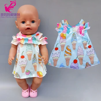 17-инчов куклено рокля със сладолед подходящ за 18-инчов куклен рокли за подарък на детето