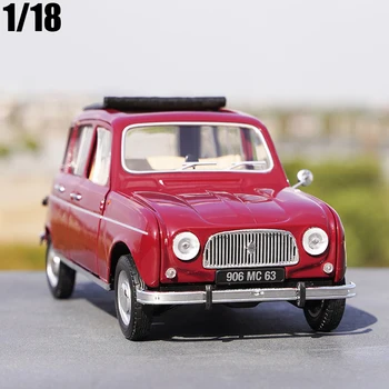 1:18 Renault 4L Класическа Molded Под Налягане, Метални Модел на Кола Играчка За Момче, Подарък Оригинална Кутия-Безплатна Доставка Колекция