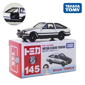 Takara Томи Dream Tomica 145 Initial D Toyota AE86 Trueno Molded под налягане Спортен Модел Кола, Играчка за Подарък за Момчета и Момичета, Деца