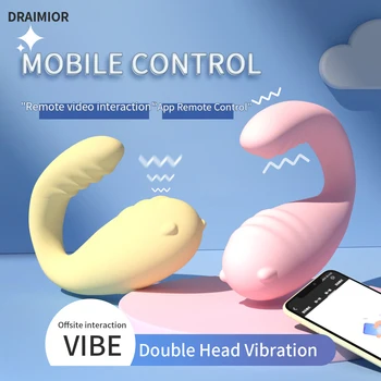 DRAIMIOR Безжична Bluetooth G Spot Вибратор Вибратор за Жените ПРИЛОЖЕНИЕ за Дистанционно Управление на Облекло Вибрираща Яйце Клитора Дамски Бикини Секс Играчки