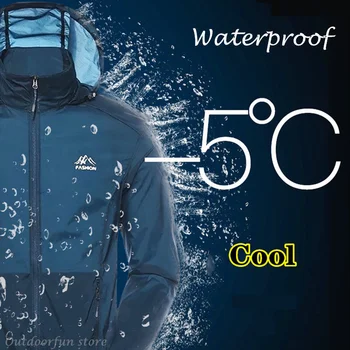Ультратонкая лека дрехи с Естествен UV-радиация, Водоустойчив дрехи за риболов, Еластична солнцезащитная яке, за Мъже Лятна Градинска и Плажна връхни дрехи XL