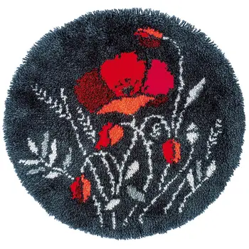 Цвете гоблени, килими бродерия комплект с предварително нанесен на шарките на лапне куката комплект стелки на една кука ред Неоконченной аксесоари