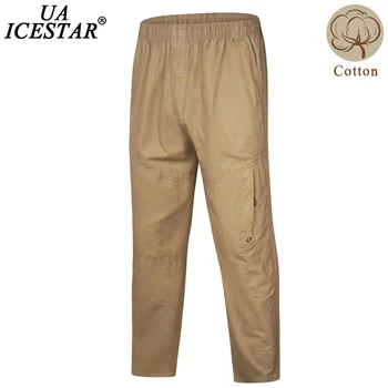 2022 Есенни Нови Мъжки Памучни Панталони-карго Цвят каки, Военни Тактически Панталони С Голям Джоб, Мъжки Ежедневни Модерни Висококачествени Панталони, Мъжки