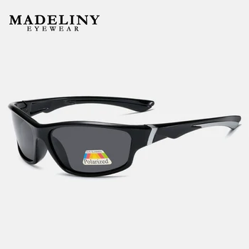 Марка MADELINY Мъжки Поляризирани слънчеви очила Слънчеви очила, подходящи За Шофиране, Риболов и почивка UV400 защита Лещи MA359