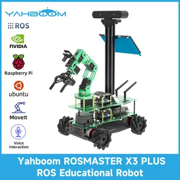 ROSMASTER X3 PLUS РОС Робот Програмиране на Python с колело Mecanum 6DOF Роботизирана Ръка YDLIDAR за в jetson NANO Xavier NX RaspberryPi