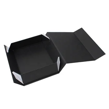 Обичай луксозни картонени кутии конструируют вашето лого опаковка черна Магнитна сгъване Подарък Кутия