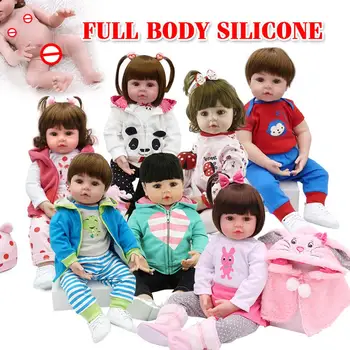 48 см, Силиконова Имитация на Детето Възстановената Кукла Играчки, Реалистични Возрожденный Супер Дете, За Деца, Подаръци За Рожден Ден
