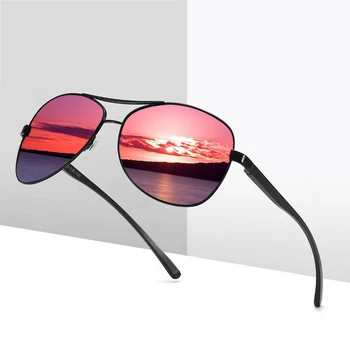 Реколта Самолетни Мъжки Поляризирани Слънчеви Очила Класически Дамски Слънчеви Очила Маркови Дизайнерски Висококачествени Алуминиеви Луксозни Oculos De Sol