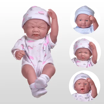 35 СМ Реалистична Кукла Bebe Reborn Cry Baby Новородено Водоустойчив Забавни Играчки 14 инча Усмивка Моделиране на Лицето Меки Силиконови Кукли направи си САМ