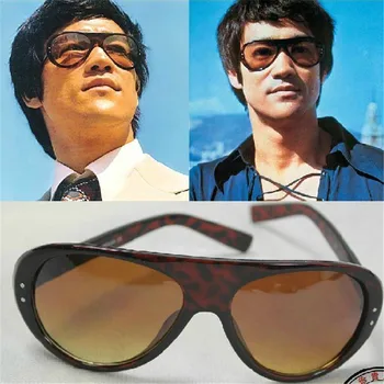 Cubojue Bruce Lee Маркови Vintage Слънчеви Очила Мъжки Слънчеви Очила за Мъже Дизайнерски Оригинални Мъжки Слънчеви Очила Ретро Въздух