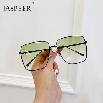 JASPEER Sqaure Слънчеви Очила Дамски Маркови Дизайнерски Пънк Слънчеви Очила Мъжки UV400 Очила За Шофиране Модни Очила 0