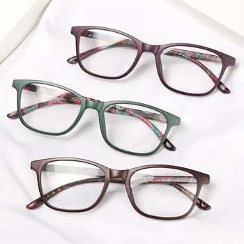 Нови Модни Очила за четене с анти-синя светлина, Унисекс, Класически Очила За четене с принтом в ретро стил, Очила за грижа за оптично зрение + 1,0 ~ + 4,0