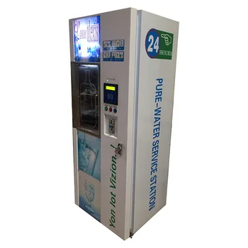 Търговско пречистена станция алкалической вода на самообслужване автомат за продажба на прясна вода 600ГПД алкалическая за питейна вода