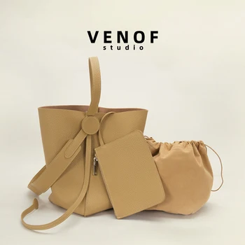 VENOF 2022 Нова Дамски Модни Универсална Чанта На Рамото От Мека Кожа, Комбинирани Чанта През Рамо, Луксозна Дизайнерска Чанта За Жени