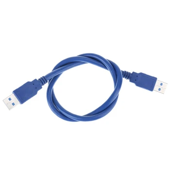USB 3.0 Тип A Щекер за тип A Штекерный кабел Кабел 0,6 м/2 метра на 1,5 метра/ 5 фута Тел за пренос на данни от твърд диск Кабел за преносими КОМПЮТРИ