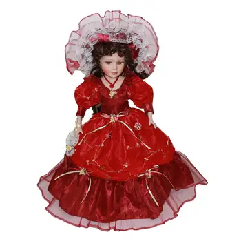 Сбирка от Порцеланови кукли 40 см, Фигурки на кукли с къдрава коса, в Премяна 0