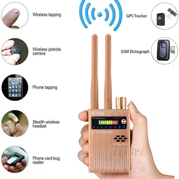 Двойна Антена Радиочестотни Сигнал анти-спайуер Скрита Камера Против Грубите Камера Детектор за Подслушване Обскура Аудио Грешка GPS-GSM Устройство за Търсене