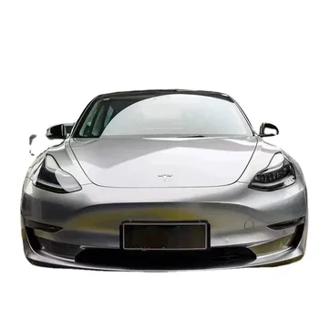 Лъскава метална сребро автомобили винил Фолио за увиване на Стикер за декориране на превозното средство, Течна Сребристо-Сив Филм За Промяна на Цвета на Tesla