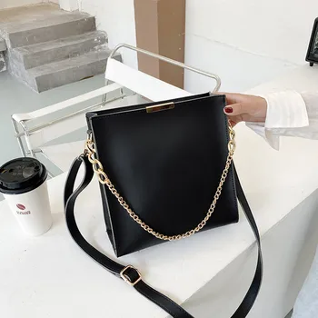 Верига дамски чанти на рамо 2022 нова Марка, Дизайн на дамски Чанти От Изкуствена Кожа дамска Ръчна Чанта дамска Чанта През Рамо големи bolsas