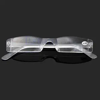 Очила Прозрачни Очила За Четене Без Рамки Калъф Чанта Пресбиопия +1 +1.5 +2 +2.5 +3 +3.5 +4 Диоптър