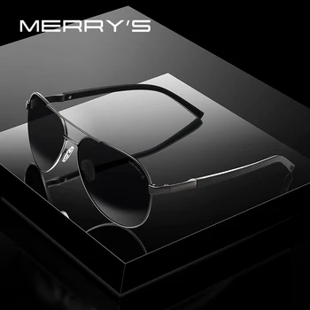 MERRYS DESIGN Класически Мъжки Слънчеви Очила Пилот HD Поляризирани Слънчеви очила За Шофиране TR90 Защита на Краката UV400 S8190