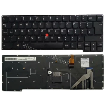 НОВАТА Британска клавиатура за лаптоп с подсветка за lenovo thinkpad X1C 2014 x1 carbon gen 2 тип 20A7 20A8 Британската клавиатура