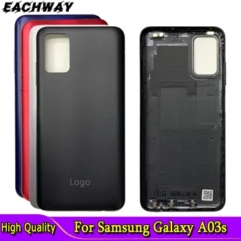Нов Samsung Galaxy A03s Капак на Отделението за батерията на Задния Панел на Задната Врата на Корпуса Калъф Замени За Samsung A03s A037F A037M Капак на Отделението за батерията