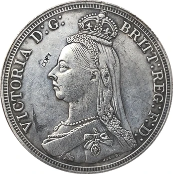 Великобритания 1888 1 Краун - Виктория 2 - аз съм копие на портрета на монети