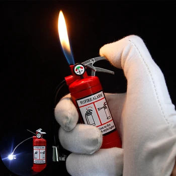 Пожарогасител Факел Запалка Проблясък На Светлина Без Огън Бутан Газови Запалки За Пури, Креативни Аксесоари За Пушачи Добър Подарък