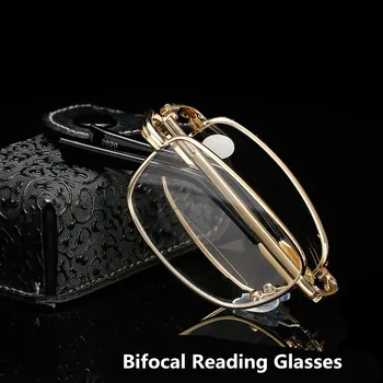 Интелигентна Прогресивно Мультифокальные Сгъваеми Очила За четене Бифокални Очила За Близко далечния Ультралегкого Визия +1.0+1.5+2.0+2.5+3.0+3.5 RS340 0