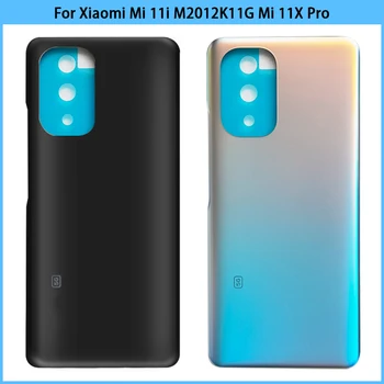 За Xiaomi Mi 11i M2012K11G/Mi 11X Pro Задната част на кутията на батерията 3D Стъклен Панел на Задната Врата Mi11i Стъкло Корпус Калъф Залепваща Замяна