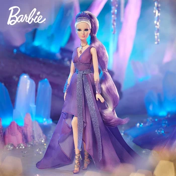 Барби Crystal Фентъзи 2021 Аметист Кукла Красива Аметист Муза са подбрани Кукла Играчка за Момичета и Колекционери Подарък GTJ96