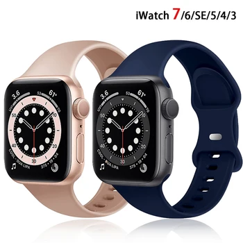 Силиконов Ремък За Apple Watch Band 49 мм 44 мм 40 мм 42 мм, 38 мм и каишка за часовник гривна correa iWatch серията Ultra 8 7 6 5 4se 45 мм 41 мм