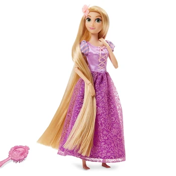 Оригиналният Магазин на Disney 30 см Заплетени Принцеса Рапунцел Съвместна Vinyl Кукла Фигурка Игри Къща играчки За деца Коледен подарък за момичета 1