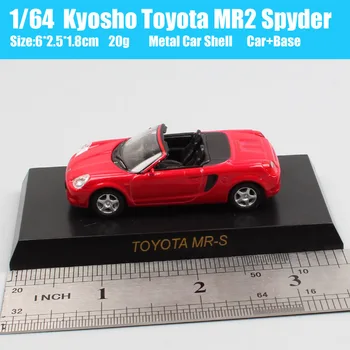 1:64 скала на автомобила мини kyosho Toyota MR2 Spyder Леене под налягане и Играчки Превозни Средства умален модел на кола играчки Реплика деца момчета Сбирка 1