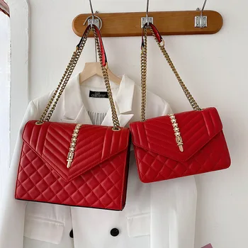 Марка FUNMARDI, Дамски чанти, чанта на рамото на веригата, 2022, Чанти през рамо от изкуствена кожа, дамска чанта, чанта-незабавни посланици с капак, WLHB2733 2