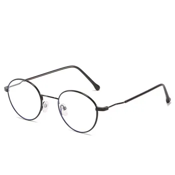 Zilead Модни Малки Метални Очила За Късогледство В Кръгла Рамка, Прости, Леки Очила За Късогледство За Възрастни -1.0-1.5-2.0-2.5-3.0-3.5-4.0 2