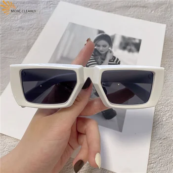 Многоцветни Правоъгълни Слънчеви Очила са Модерни Слънчеви Очила в Ярки Цветове ins Модерни Дамски слънчеви Очила Популярната Марка Дизайнер UV400 Нюанси 3