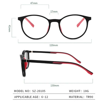 Нови Детски Очила с Магнитна Стена, Рамки за Очила TR90, Силиконови Очила, Гъвкави Защитни Детски слънчеви Очила, Очила с Диоптриями, синя светлина 3