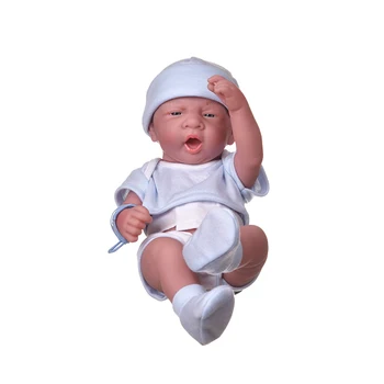 35 СМ Реалистична Кукла Bebe Reborn Cry Baby Новородено Водоустойчив Забавни Играчки 14 инча Усмивка Моделиране на Лицето Меки Силиконови Кукли направи си САМ 4