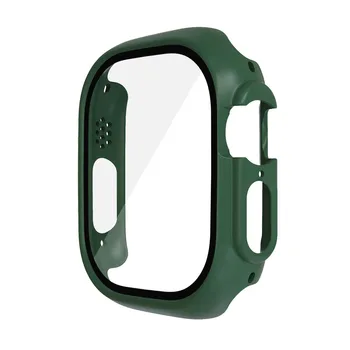 Стъкло + Калъф За Apple Watch Case Ultra 49 мм Smartwatch PC Защитно Фолио За Екрана Броня Закалени Аксесоари iwatch Серията Ultra 49 мм 4