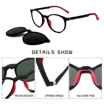 Нови Детски Очила с Магнитна Стена, Рамки за Очила TR90, Силиконови Очила, Гъвкави Защитни Детски слънчеви Очила, Очила с Диоптриями, синя светлина 4