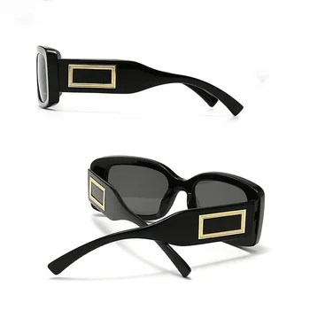 Квадратни Пънк Vintage Слънчеви Очила Мъжки Дамски Модни Нюанси UV400 Vintage слънчеви Очила 5