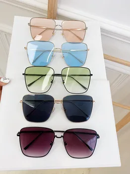 JASPEER Sqaure Слънчеви Очила Дамски Маркови Дизайнерски Пънк Слънчеви Очила Мъжки UV400 Очила За Шофиране Модни Очила 5